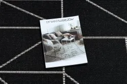 DYWAN SZNURKOWY SIZAL FLOORLUX 20605 black / silver TRÓJKĄTY, GEOMETRYCZNY