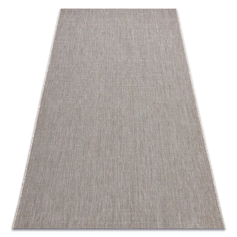 DYWAN SZNURKOWY SIZAL FLOORLUX 20580 gładki, jednolity, jednokolorowy - srebrny / czarny