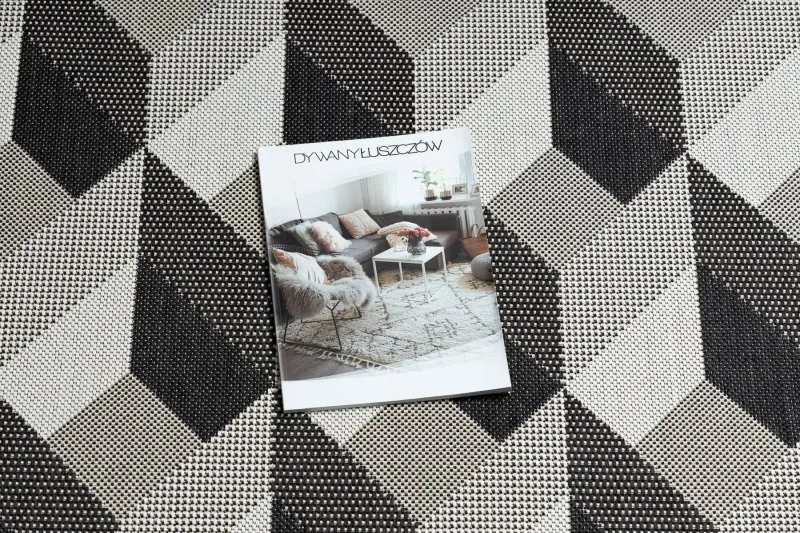 Dywan SZNURKOWY SIZAL FLAT 48624/690 KOSTKI 3D