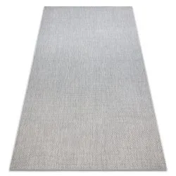 Carpet FLAT 48663/037 SISAL - silver PLAIN 
