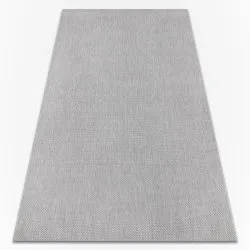 Carpet FLAT 48663/320 SISAL - gray PLAIN 