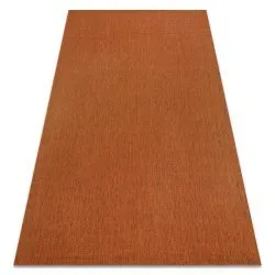 Carpet FLAT 48663/120 SISAL - terracotta PLAIN 