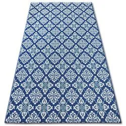 Carpet COLOR 19246/699 SISAL Flowers Blue