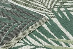 Dywan SZNURKOWY SIZAL COLOR 19433/062 Liście Zielony JUNGLE