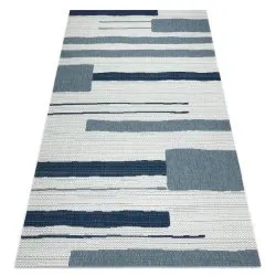 Carpet COLOR 19676369 SISAL lines beige / blue