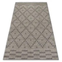 Carpet SOFT 8047 DIAMOND PATTERN cream / light brown