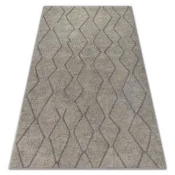Carpet SOFT 8050 ZIGZAG BOHO cream / light brown