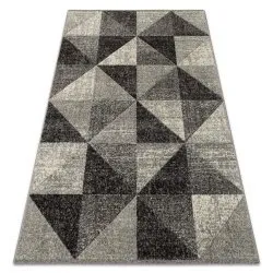 Carpet FEEL 5672/16811 TRIANGLES grey / anthracite / cream