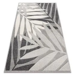 Carpet FEEL 1827/16811 LEAVES grey / cream