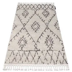Carpet BERBER FEZ G0535 cream / brown Fringe Berber Moroccan shaggy