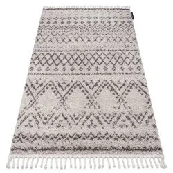 Carpet BERBER RABAT G0526 cream / brown Fringe Berber Moroccan shaggy