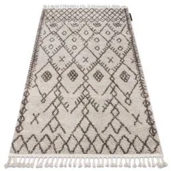 Carpet BERBER TANGER B5940 cream / brown Fringe Berber Moroccan shaggy