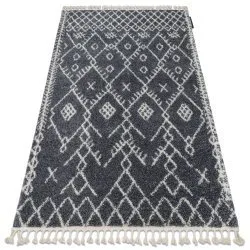 Carpet BERBER TANGER B5940 grey / white Fringe Berber Moroccan shaggy
