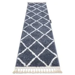 Carpet, Runner BERBER CROSS grey - for the kitchen, corridor &amp; hallway