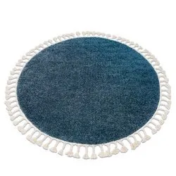 Carpet BERBER 9000 circle blue Fringe Berber Moroccan shaggy