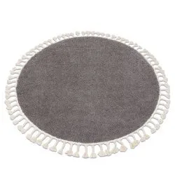 Carpet BERBER 9000 circle brown Fringe Berber Moroccan shaggy