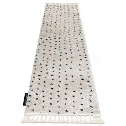 Carpet, runner BERBER SYLA B752 dots cream - for the kitchen, corridor &amp; hallway