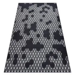 Carpet HEOS 78547 anthracite / cream HEXAGON, PUZZLE