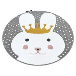 Carpet PETIT BUNNY circle grey
