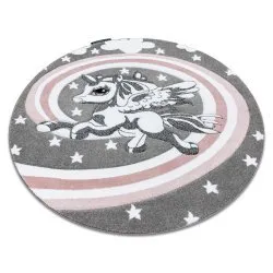 Carpet PETIT PONY circle grey