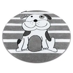 Carpet PETIT PUPPY circle grey