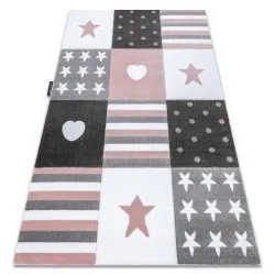 Carpet PETIT TEENY HEART STARS pink