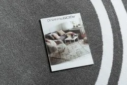 Carpet HAMPTON Frame circle grey