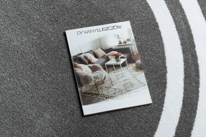 Carpet HAMPTON Frame circle grey