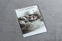 Dywan BUNNY srebrny IMITACJA FUTRA KRÓLIKA