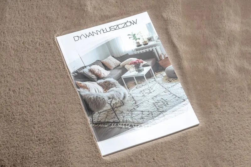 Dywan BUNNY taupe beż IMITACJA FUTRA KRÓLIKA