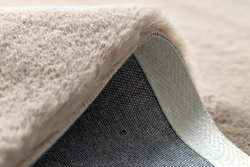 Dywan BUNNY taupe beż IMITACJA FUTRA KRÓLIKA
