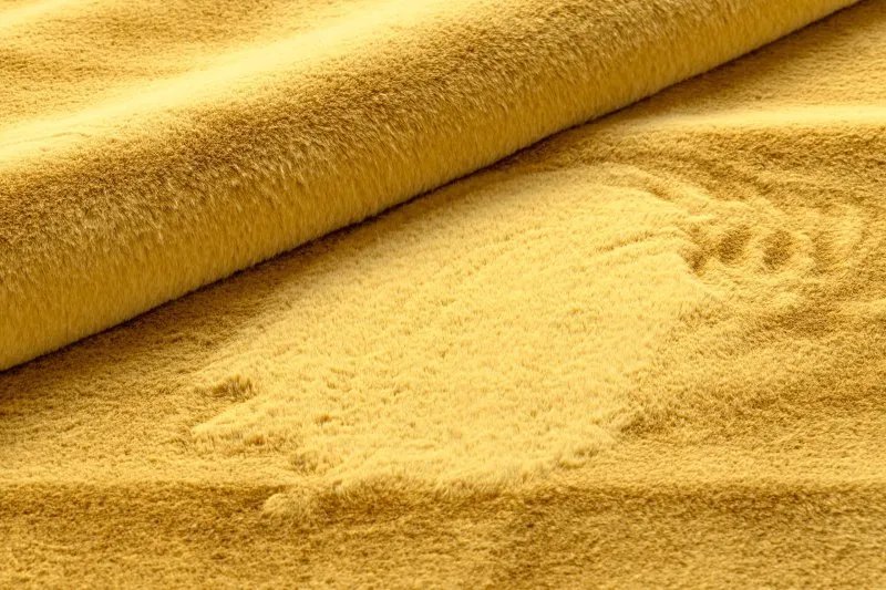 Carpet BUNNY gold IMITATION OF RABBIT FUR