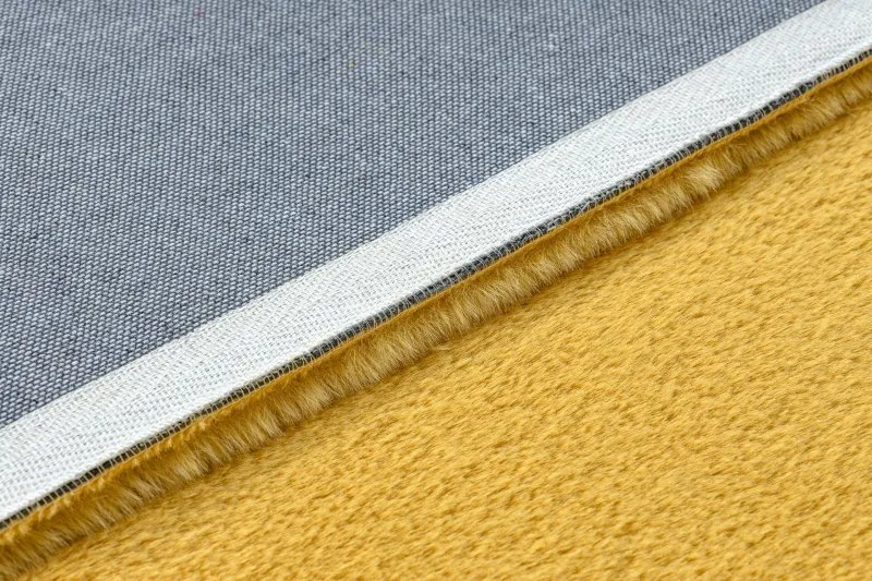 Carpet BUNNY gold IMITATION OF RABBIT FUR