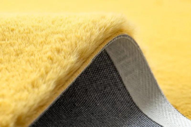 Carpet BUNNY gold IMITATION OF RABBIT FUR