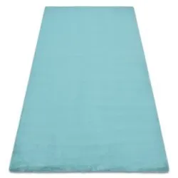 Carpet BUNNY aqua blue IMITATION OF RABBIT FUR