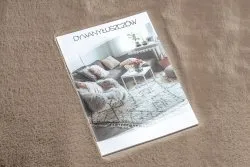 Dywan BUNNY koło taupe beż IMITACJA FUTRA KRÓLIKA