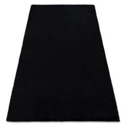 Carpet BUNNY black IMITATION OF RABBIT FUR