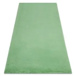 Carpet BUNNY green IMITATION OF RABBIT FUR