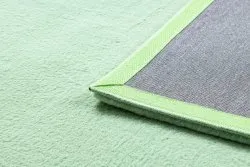 Carpet BUNNY green IMITATION OF RABBIT FUR