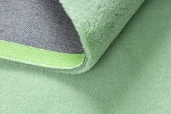 Carpet BUNNY green IMITATION OF RABBIT FUR