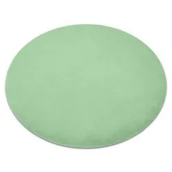 Carpet BUNNY circle green IMITATION OF RABBIT FUR