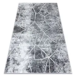 Modern MEFE carpet 2783 Marble - structural two levels of fleece grey 