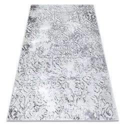 Modern MEFE carpet 8724 Ornament vintage - structural two levels of fleece grey 