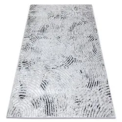 Modern MEFE carpet 8725 Circles Fingerprint - structural two levels of fleece grey 