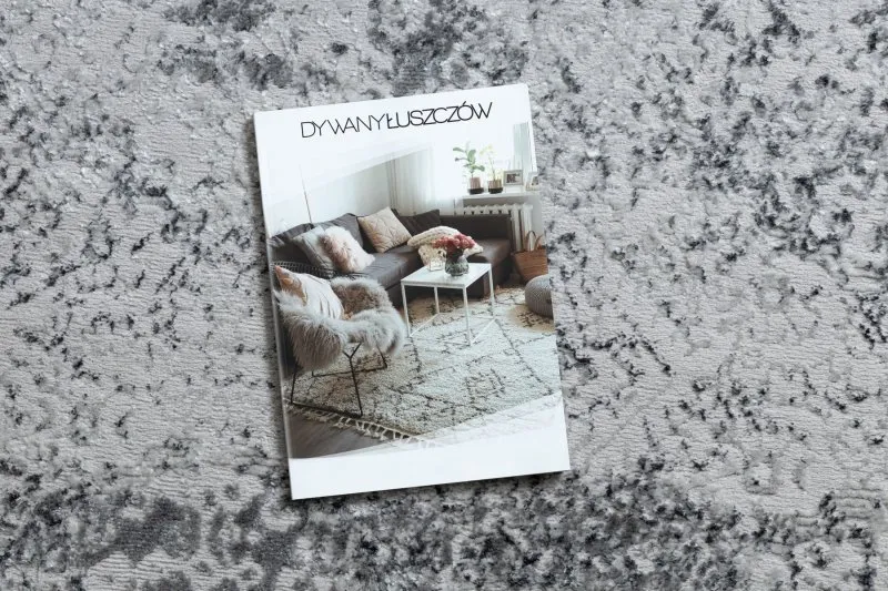 Dywan MEFE nowoczesny  8731 Przecierany vintage - Strukturalny, dwa poziomy runa szary