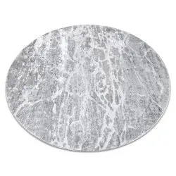 Modern MEFE carpet Circle 6182 Concrete - structural two levels of fleece grey 