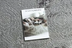 Dywan MEFE nowoczesny  Koło 8731 Przecierany vintage - Strukturalny, dwa poziomy runa szary