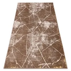 Modern MEFE carpet 2783 Marble - structural two levels of fleece dark beige