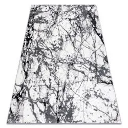 Modern carpet COZY 8871 Marble - structural two levels of fleece grey