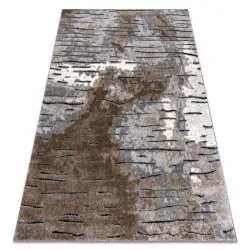 Modern carpet COZY 8876 Rio - structural two levels of fleece brown